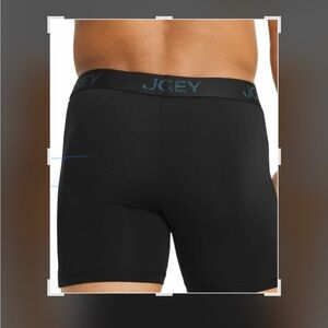 Jockey Men's Black Athletic  Boxer Briefs 3XL NWT